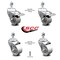 Service Caster 3 Inch Semi Steel Swivel 1/2 Inch Stem Caster Total Lock Brake SCC, 2PK SCC-TSTTL20S314-SSS-121315-2-S-2 - alternate 6